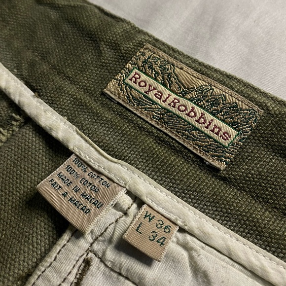 Royal Robbins Green jean baggy - Picture 2 of 5